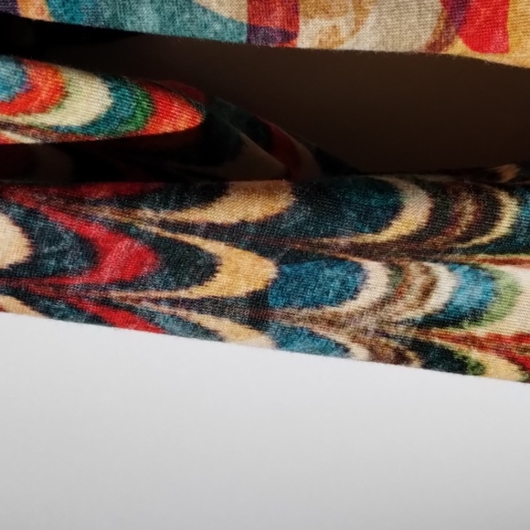 Vtg amma made in LA Boho floral top M - Picture 4 of 6